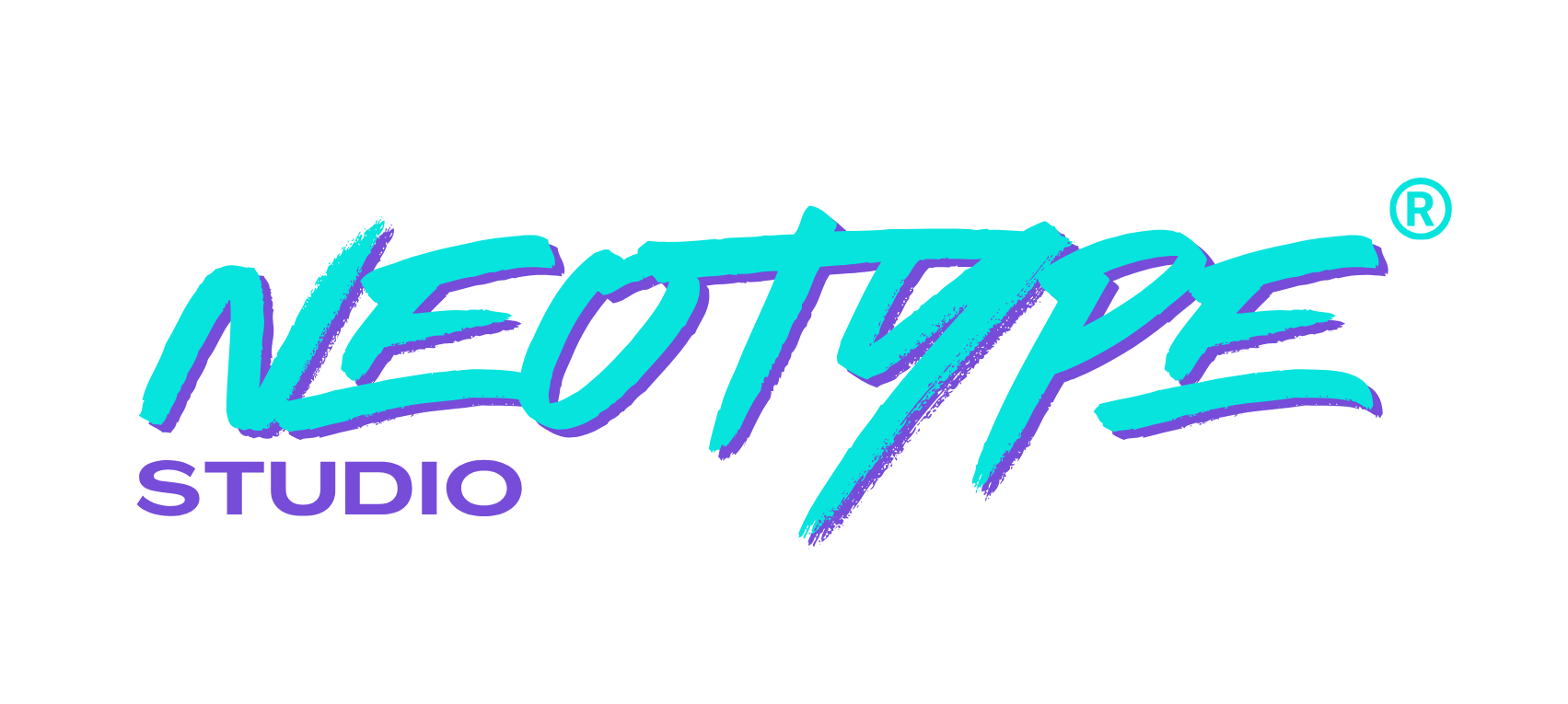 Neotype Studio die-cut sticker